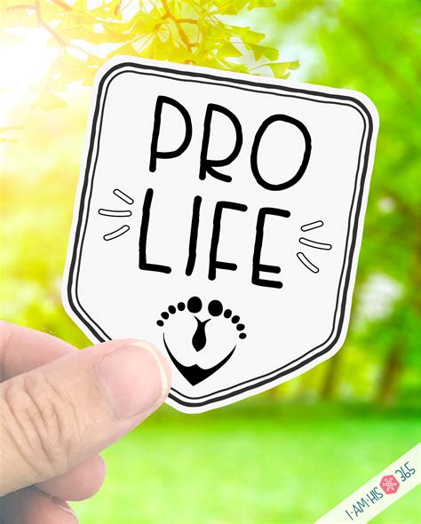 Pro Life Sticker - Pro Life Decal - Walk for Life - ProLife Baby Feet Sticker - Water Bottle ...