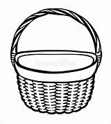 Empty Basket Coloring Page sketch template