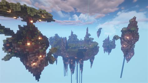 Huge Floating Island Spawn (Ignite Skyblock MC) Minecraft Map