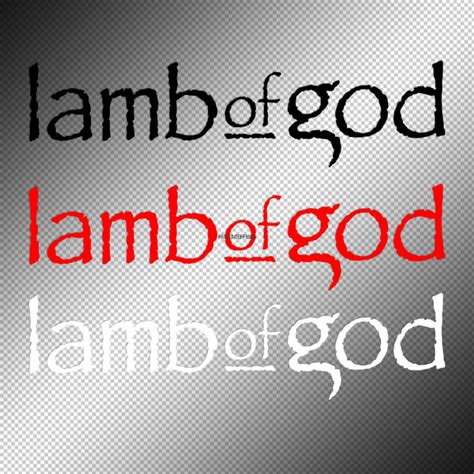 1X Lamb of God | Sticker | Decal | Single Color | Vinyl | Die-Cut ...