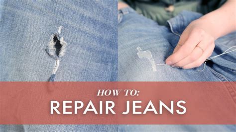 zvuk lehce Metoda how to fix holes in ripped jeans Dislokace haraburdí ...