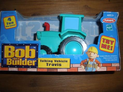 Playskool NEW 2002 Bob The Builder Talking TRAVIS Vehicle w/ Sound See ...