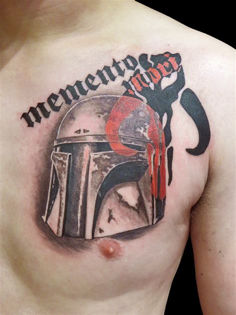 Gandalf Tattoo - Mandalorian helmet // 570