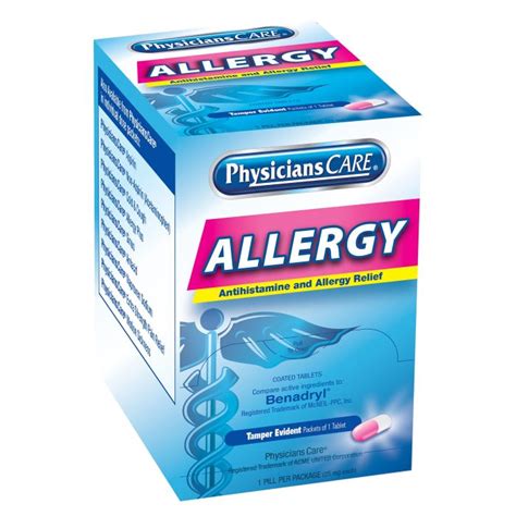 PhysiciansCare Antihistamine Allergy Medication, 50 Doses