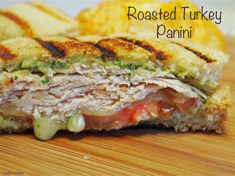 Roasted Turkey Panini Recipe with Arugula Pesto Mayo - culicurious