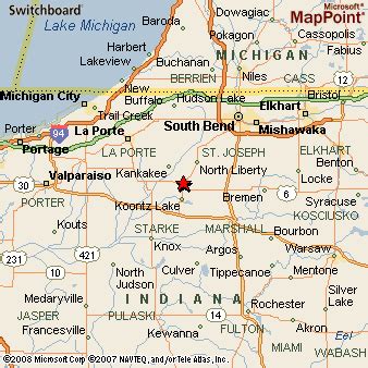 Where is Walkerton, Indiana? see area map & more