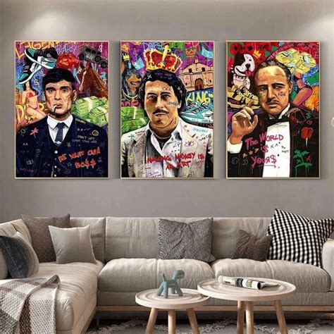 Graffiti Movie Poster Print Peaky Blinders Canvas Wall Art - Etsy