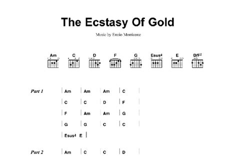 The Ecstasy Of Gold by Metallica - Guitar Chords/Lyrics - Guitar Instructor