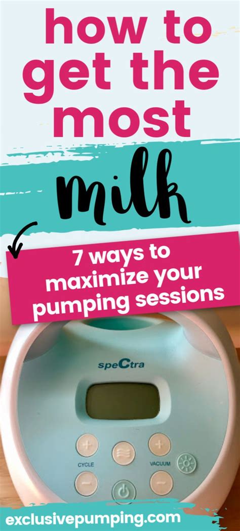 Breast pumping tips! Click for 7 ways to maximize your pumping sessions and get the most milk ...