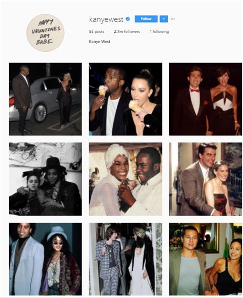 Kanye West returns to Instagram after 8 months, and posts 54 couples ...