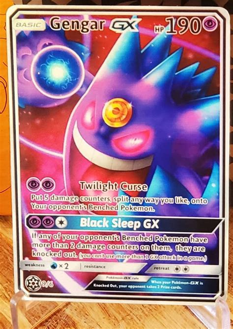 Legendary Rare Shiny POKEMON Gengar Gx Custom Orica Card - Etsy