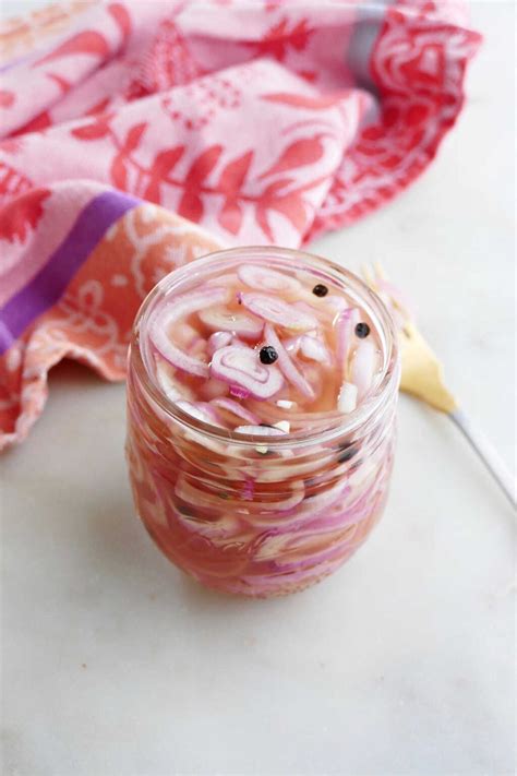 Quick Pickled Shallots Recipe - It's a Veg World After All®