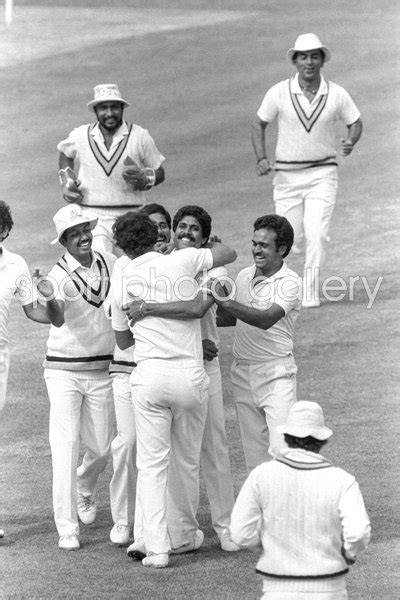 India celebrate v West Indies Cricket World Cup Final 1983 Images ...