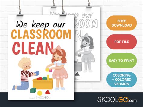 We Keep Our Classroom Clean - Classroom Poster - SKOOLGO