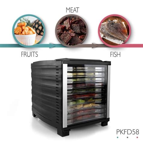 NutriChef Food Dehydrator Multi Tier Shelf Food Preservation System ...