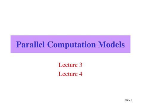 PPT - Parallel Computation Models PowerPoint Presentation, free download - ID:4741521