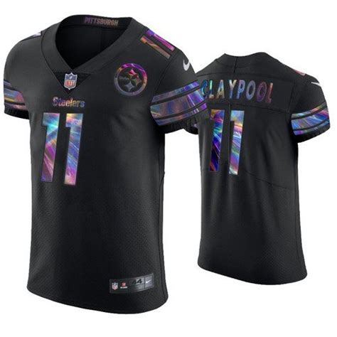 Steelers Chase Claypool Holographic Black Edition Jersey – US Sports Nation