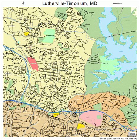 Lutherville-Timonium Maryland Street Map 2448900