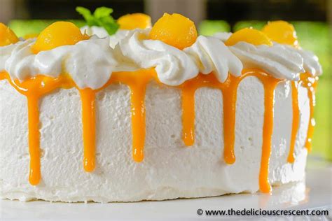 Mango Cake With Whipped Cream | The Delicious Crescent