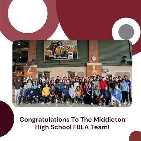 32 Middleton High School FBLA students placed in the top four at the ...