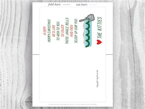 Printable Christmas Cards Christmas Card From the Cats Funny | Etsy