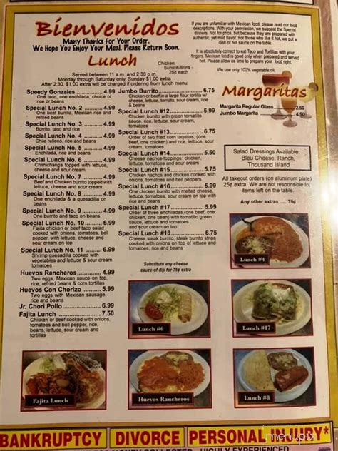 Menu of Mi Pueblito in Hurricane, WV 25526