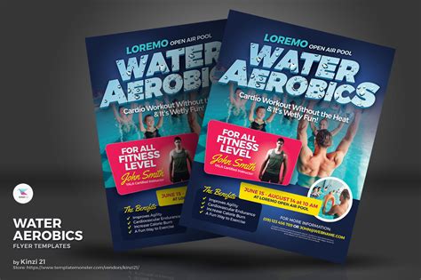 Water Aerobics Flyer - Corporate Identity Template