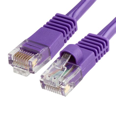 Purple 1000MBPS RJ45 CCA CAT5 E Ethernet Patch Cable - 175 feet