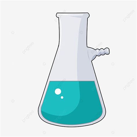 funnel equipment,cartoon illustration,chemical experiment,laboratory ...