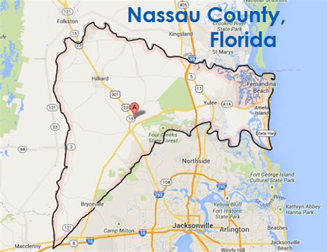 Nassau County Fl Map - Nat Laurie