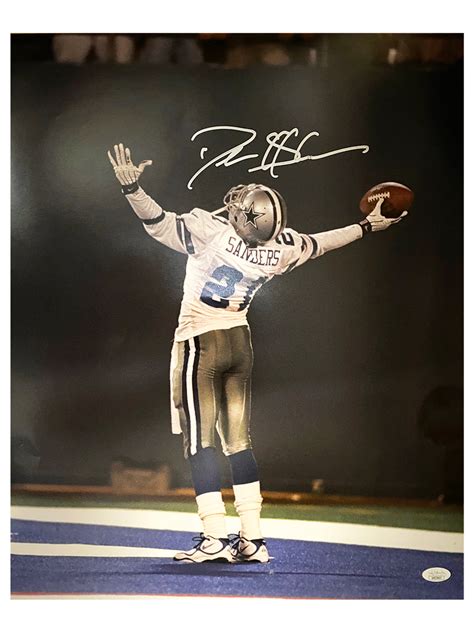 Deion Sanders Signed Dallas Touchdown 16x20 Photo (JSA) — RSA