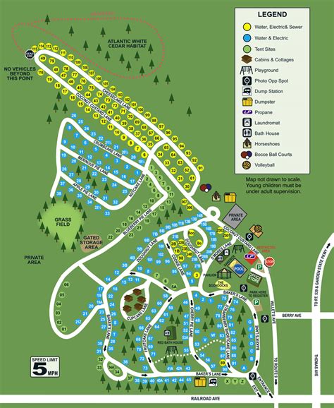 Baker’s Acres Campground :: Site Map & Guidelines