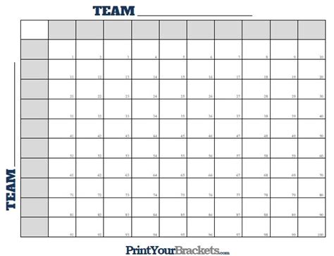 printable soccer squares - | Football squares, Square printables ...