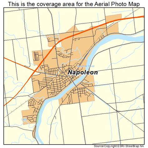 Aerial Photography Map of Napoleon, OH Ohio