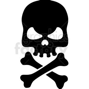 jolly roger skull and bones vector clipart #409734 at Graphics Factory.