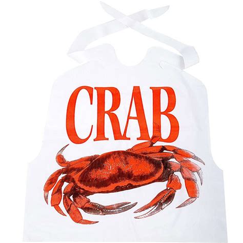 Disposable Restaurant Plastic Crab Bibs Seafood Lobster Custom ...