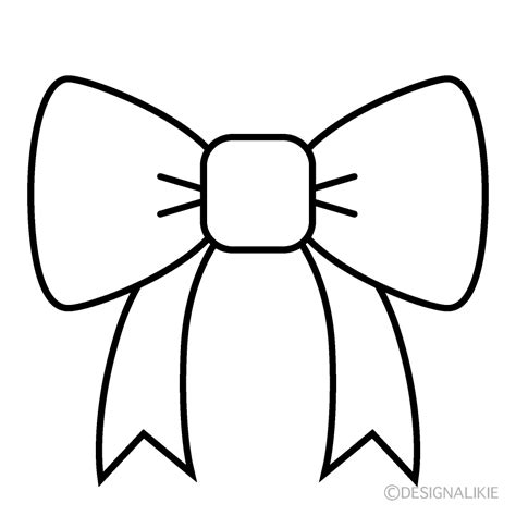 Black And White Bow Clip Art