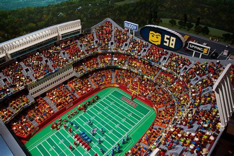 Arrowhead Stadium Miniland | Lego building, Legos, Lego sports