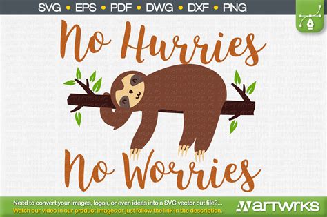 Sloth SVG funny Cute clipart quote prints by Artworks SVG (1154440) | Cut Files | Design Bundles