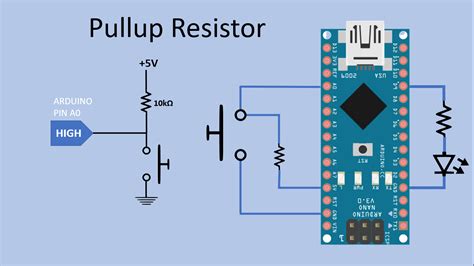 Using Pushbuttons with Arduino. Pullup vs Pulldown resistors - Hackster.io