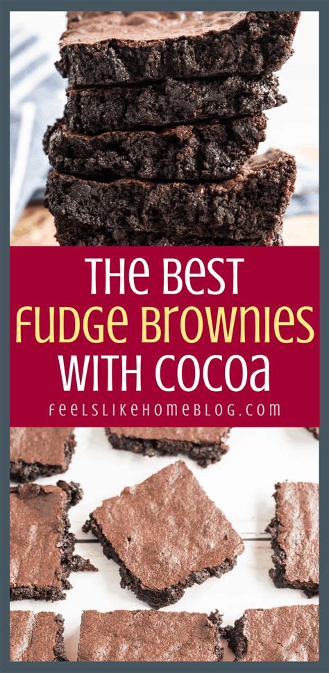 How to make the best fudgy cocoa powder brownies - This simple and easy recipe uses Hershey's ...