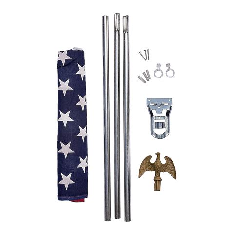 Valley Forge Flag 5-ft W x 3-ft H Patriotic House Flag Kit LECOWHUS1 at ...