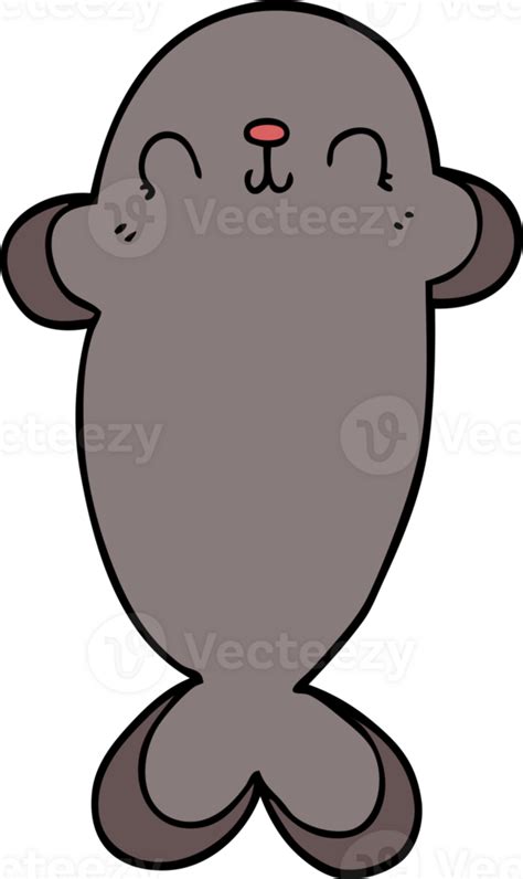 cartoon seal drawing 46689211 PNG