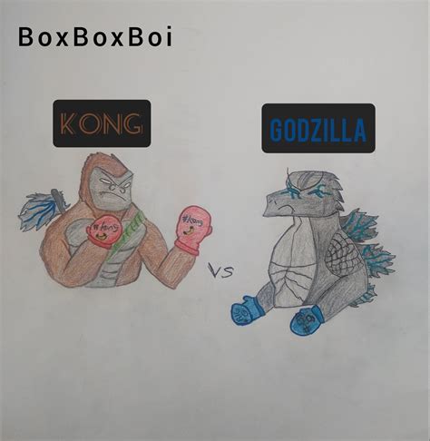 Godzilla vs Kong Fan Art I made, Hope y'all like it : r/GODZILLA