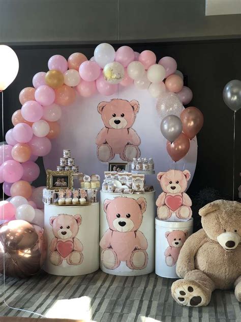 Bear Birthday Party Ideas | Photo 2 of 13 | Catch My Party Teddy Bear Birthday Theme, Rainbow ...