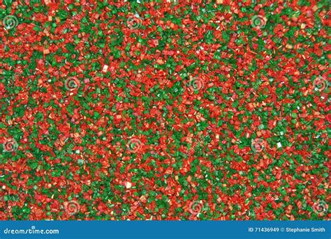 Christmas Sprinkles Candy Sugar in Red and Green Background Stock Image ...