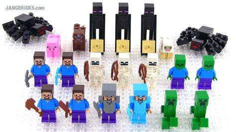 LEGO Minecraft: All official Minifigs & Mobs - a close look!