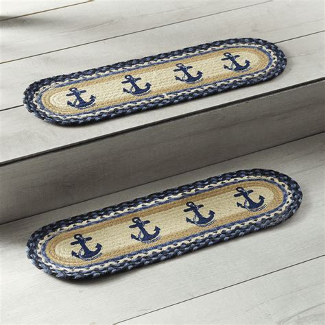 Anchor Braided Jute Stair Tread | Stair tread, Coastal design, Stairs