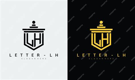 Premium Vector | Letter lh logo icon design template premium vector premium vector