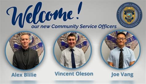 Blaine Police Department Welcomes New Community Service Officers to